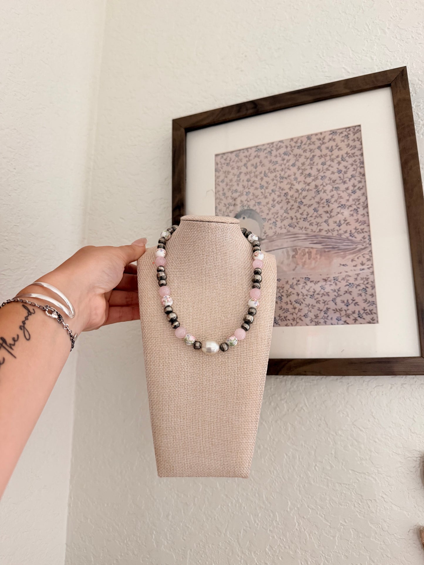Pink Jade necklace