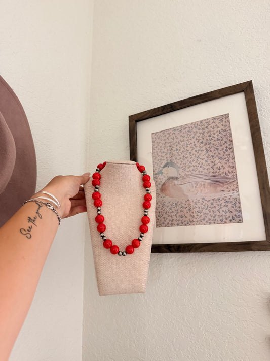 Chunky Red necklace