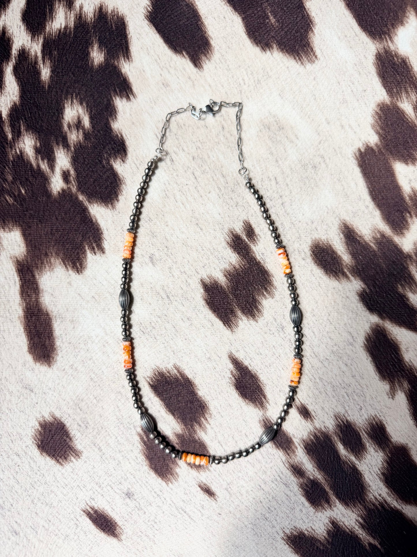 Orange Spiny Necklace