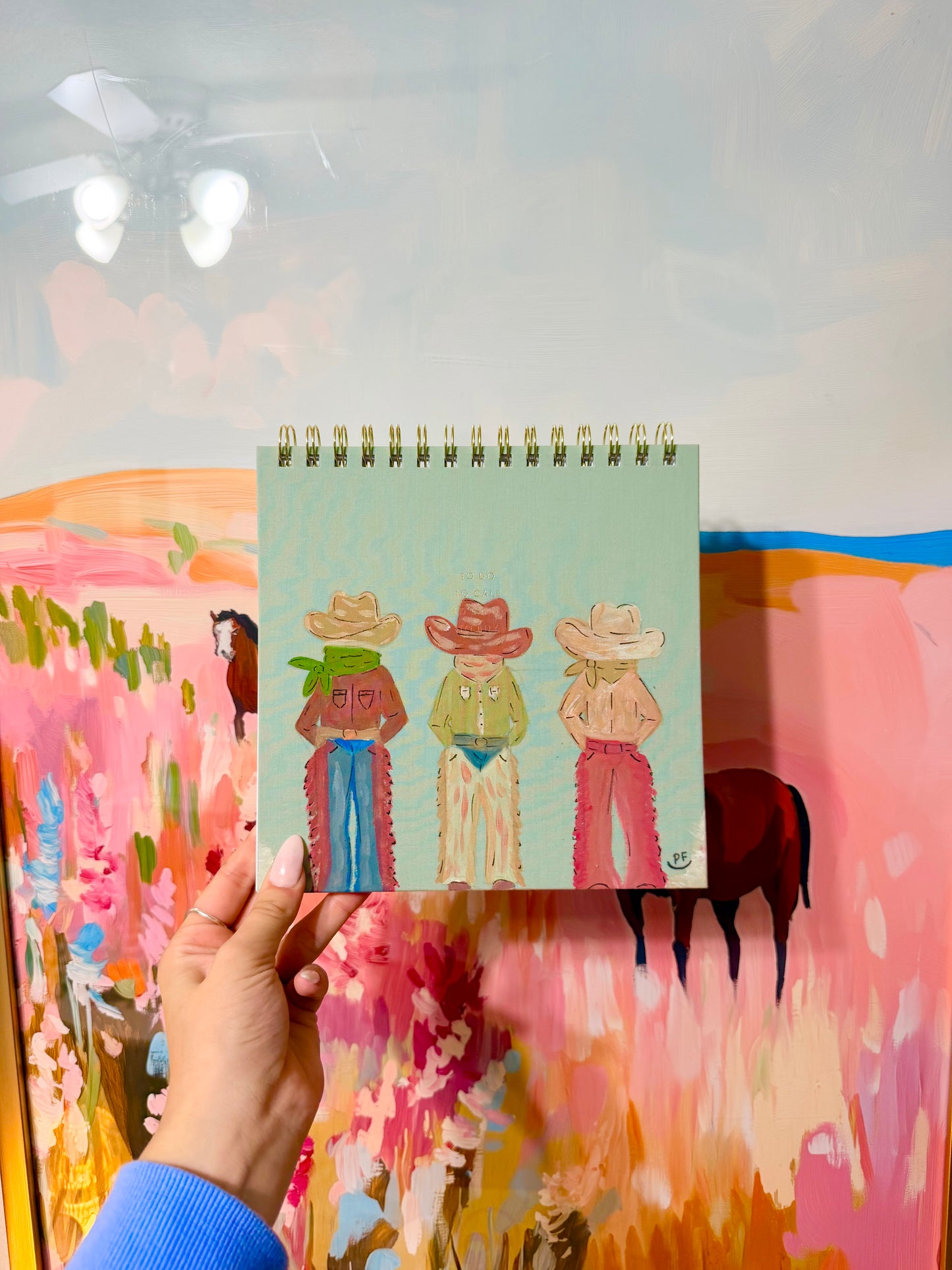 Hand painted planner